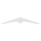 Ekena Millwork Archdale Architectural Grade PVC Gable Bracket, 48"W x 8"H x 4"D x 4"F, 4/12 Pitch GBP048X08X0404ARC00 - alternate 2